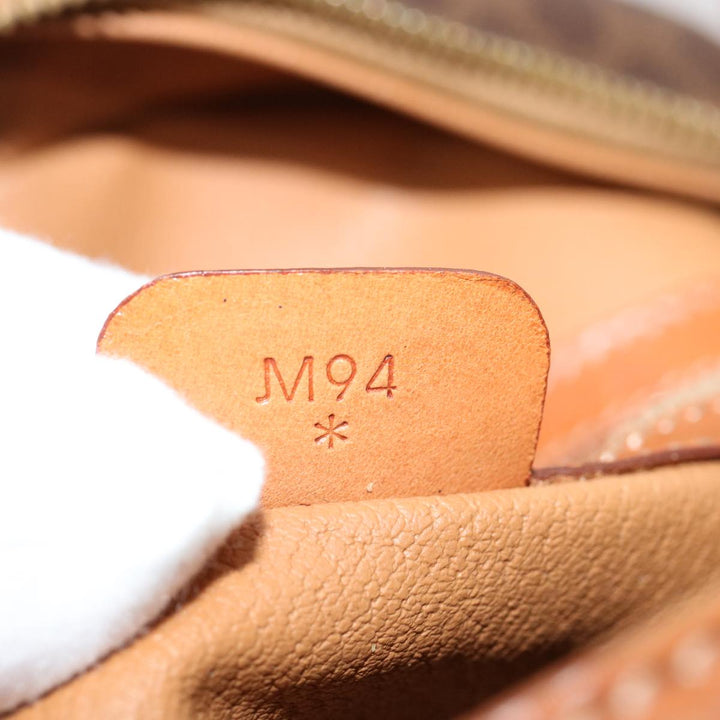 Celine Macadam Canvas Hand Bag PVC Brown  76084