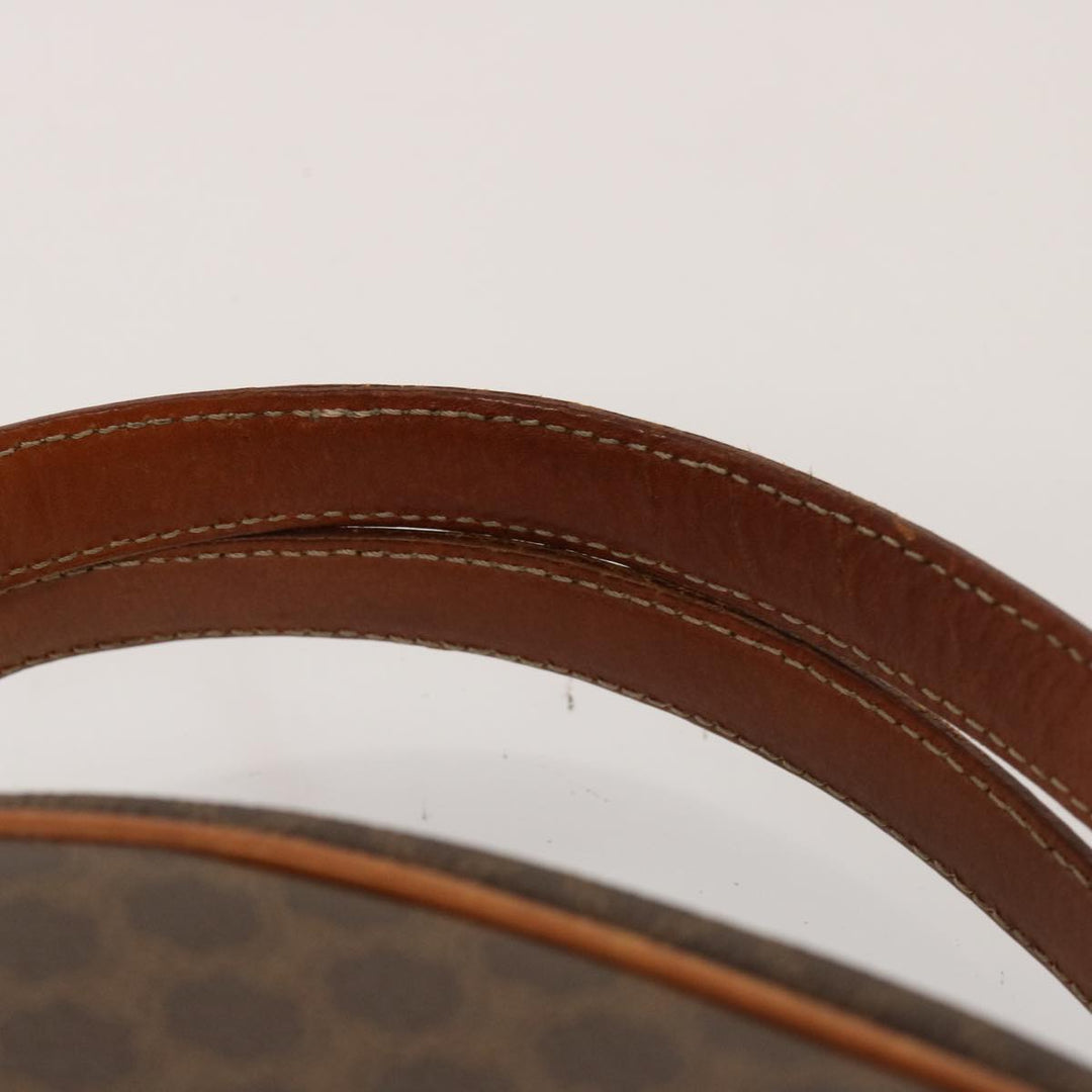 Celine Macadam Canvas Hand Bag PVC Brown  76084