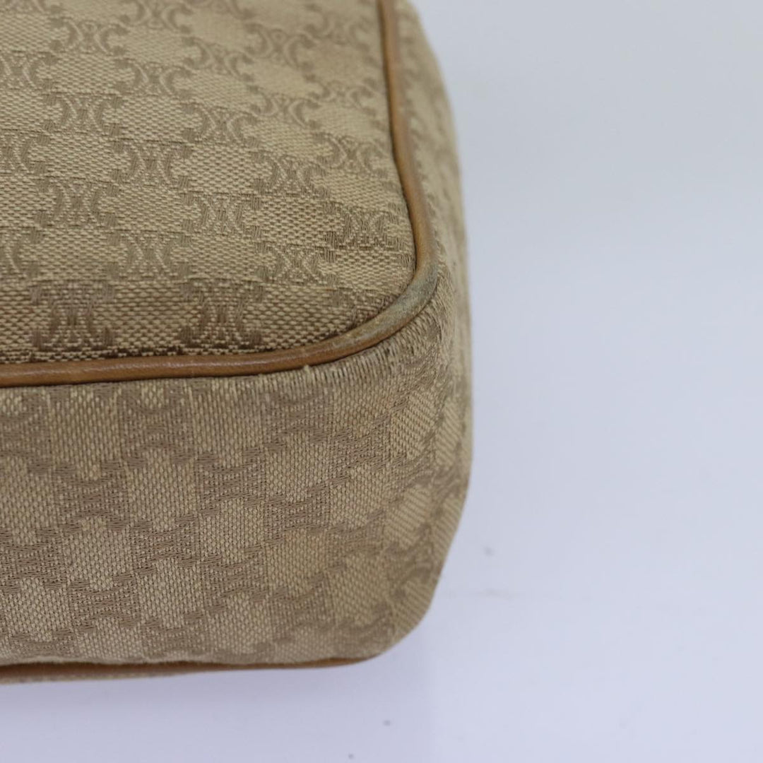 Celine Macadam Canvas Shoulder Bag Beige  76085