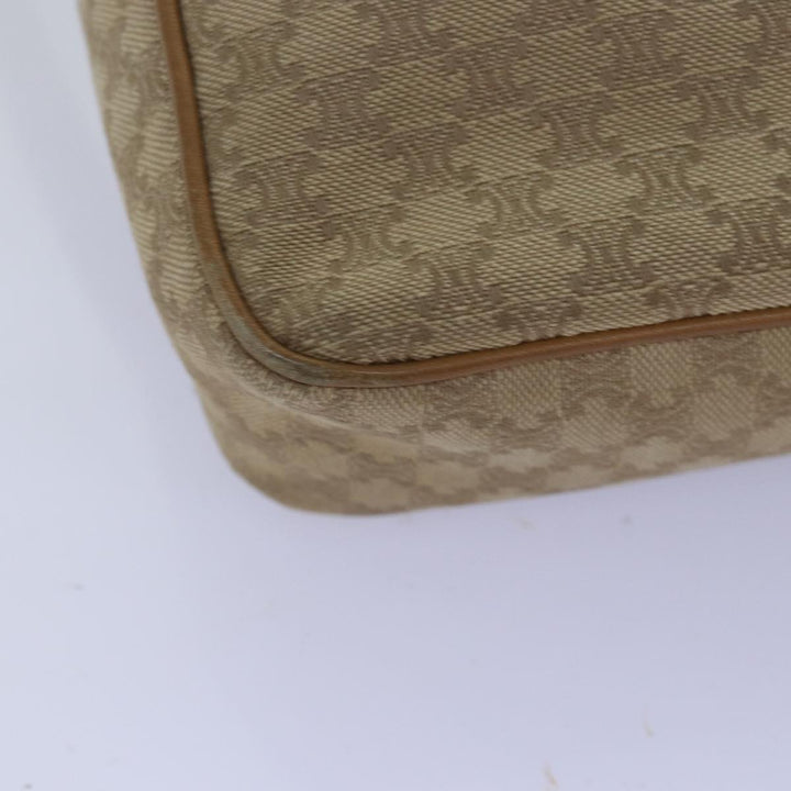 Celine Macadam Canvas Shoulder Bag Beige  76085