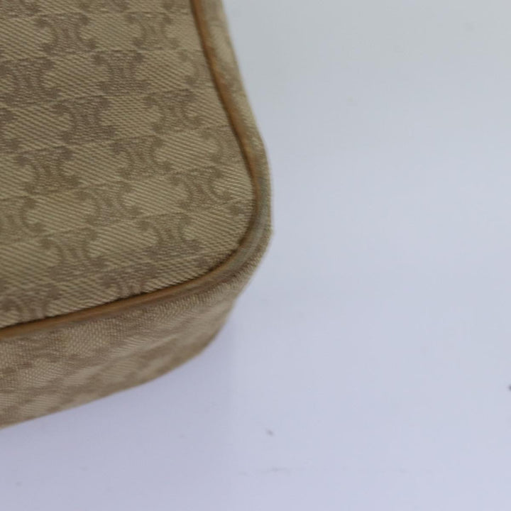 Celine Macadam Canvas Shoulder Bag Beige  76085