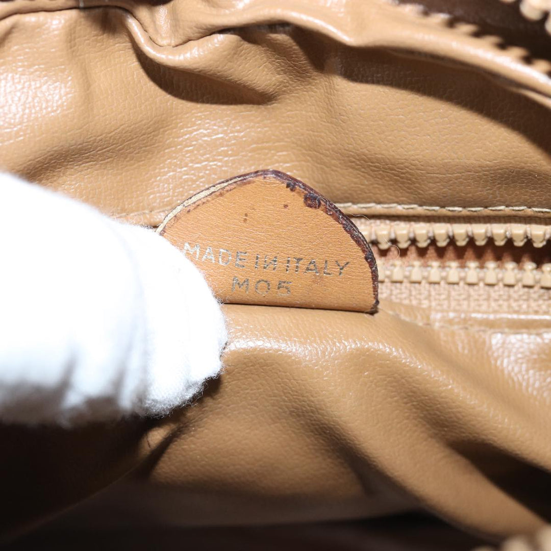 Celine Macadam Canvas Shoulder Bag Beige  76085