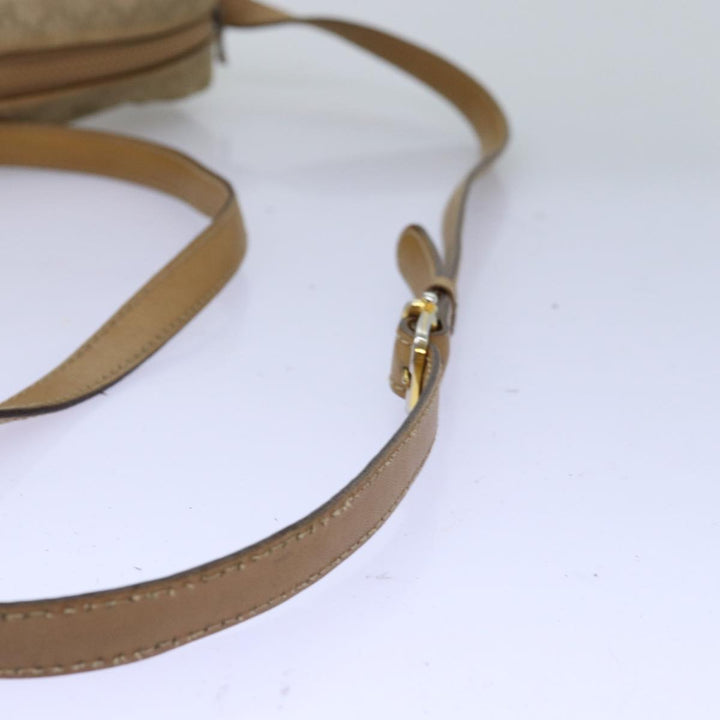 Celine Macadam Canvas Shoulder Bag Beige  76085