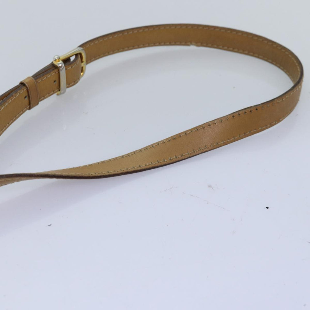 Celine Macadam Canvas Shoulder Bag Beige  76085