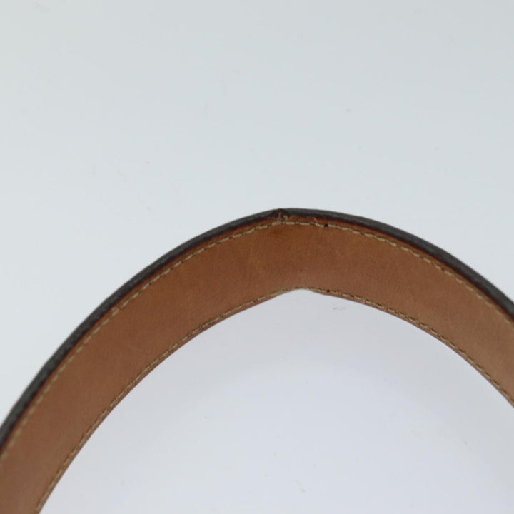 Celine Macadam Canvas Hand Bag PVC Brown Auth 76088