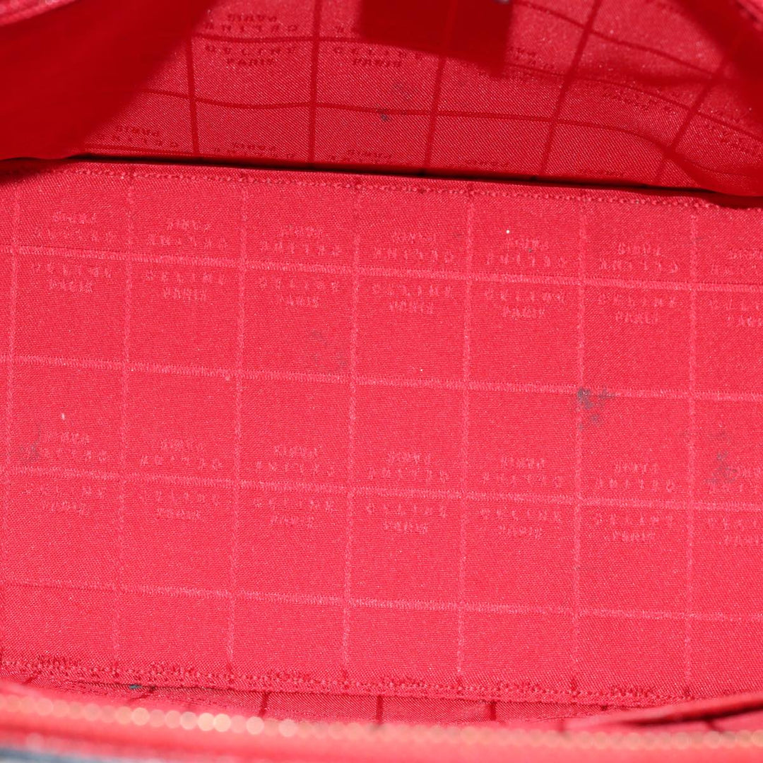 Celine Hand Bag Leather Red Auth 76090