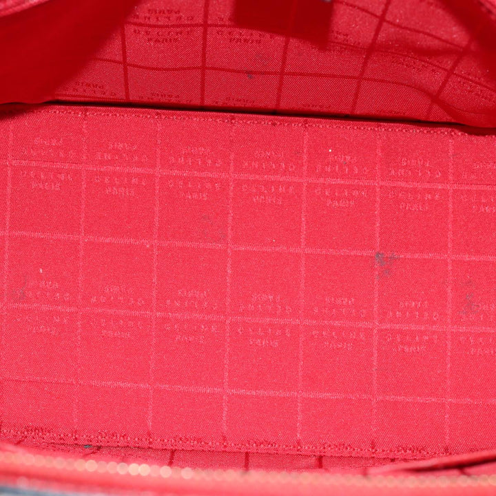 Celine Hand Bag Leather Red Auth 76090