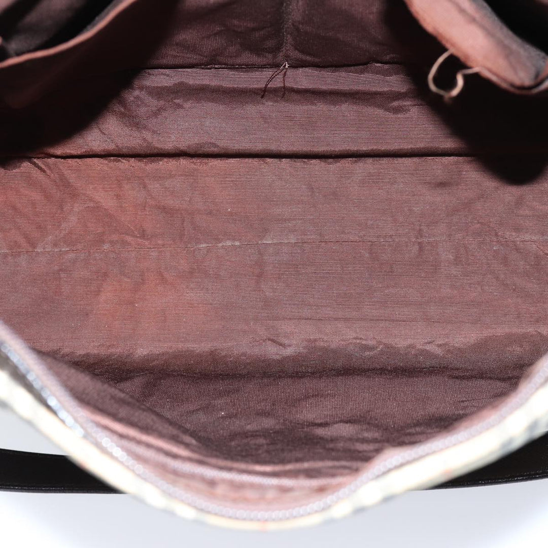 Burberry Nova Check Tote Bag Canvas Beige Auth 76146