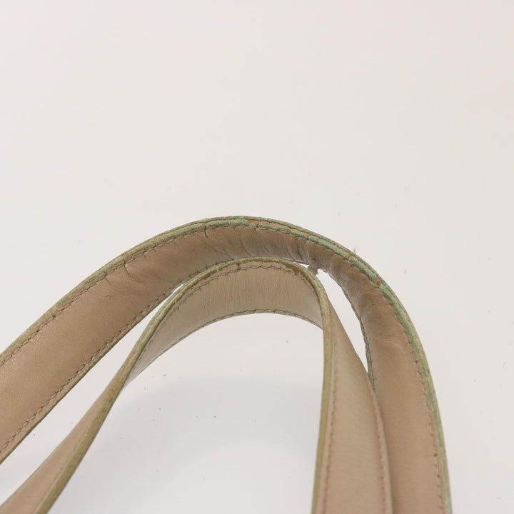 Chanel New Travel Line Tote Bag Nylon Beige CC Auth 76174