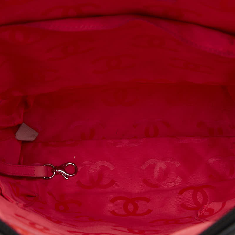 Top Quality Chanel Matras Combo Line Coca-Cola Handbag Tote Bag Black White Leather  CHANEL