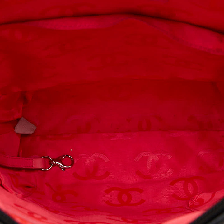 Top Quality Chanel Matras Combo Line Coca-Cola Handbag Tote Bag Black White Leather  CHANEL