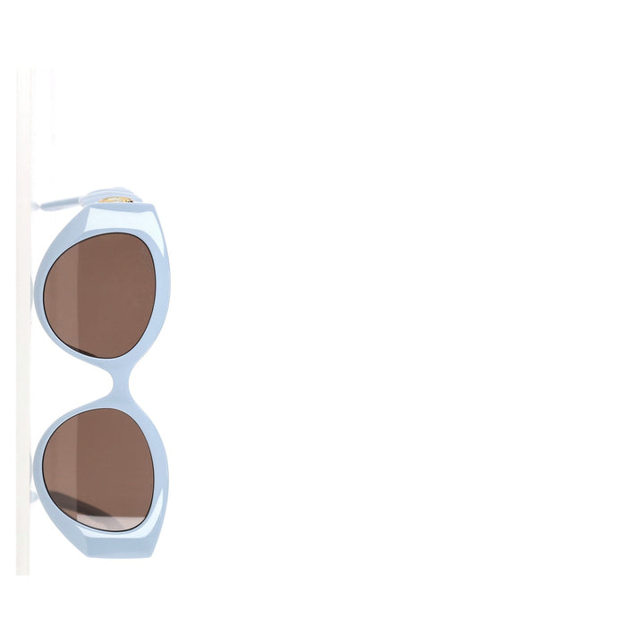 Gucci GG0809S Round Sunglasses in Light Blue Acetate
