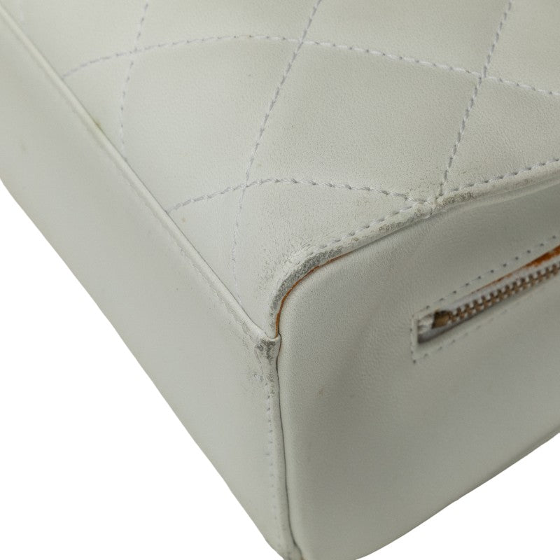 Top Quality Chanel Top Quality Chanel MATRESSE HANDBACK RAMSKIN WHITE LADY'S HANDBACK