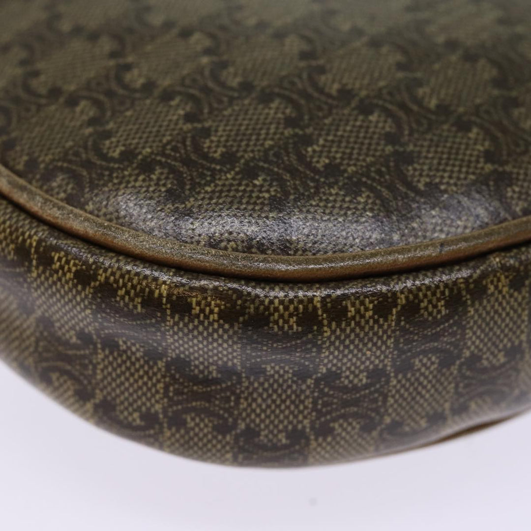 Celine Macadam Canvas Shoulder Bag Brown Auth 76405