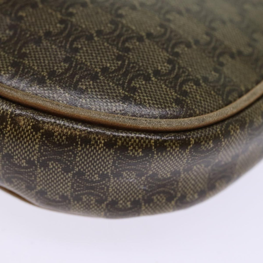 Celine Macadam Canvas Shoulder Bag Brown Auth 76405
