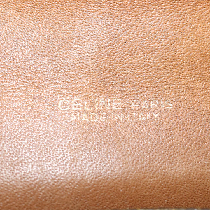 Celine Macadam Canvas Shoulder Bag Brown Auth 76405