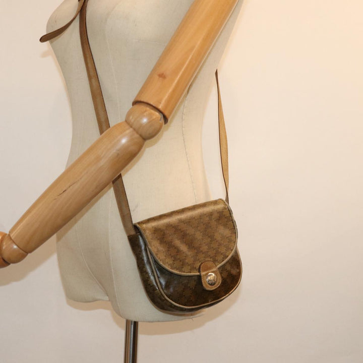 Celine Macadam Canvas Shoulder Bag Brown Auth 76405