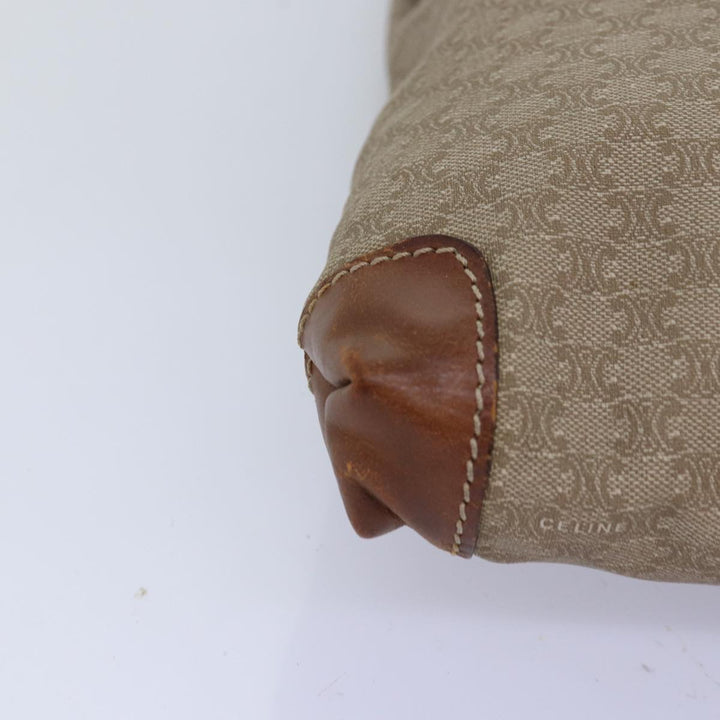 Celine Macadam Canvas Hand Bag Beige Auth 76414