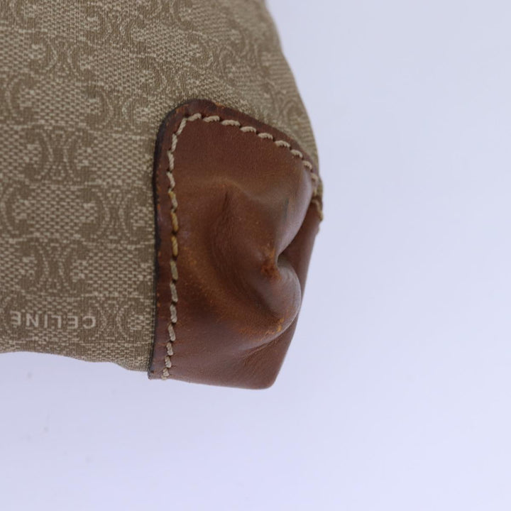 Celine Macadam Canvas Hand Bag Beige Auth 76414