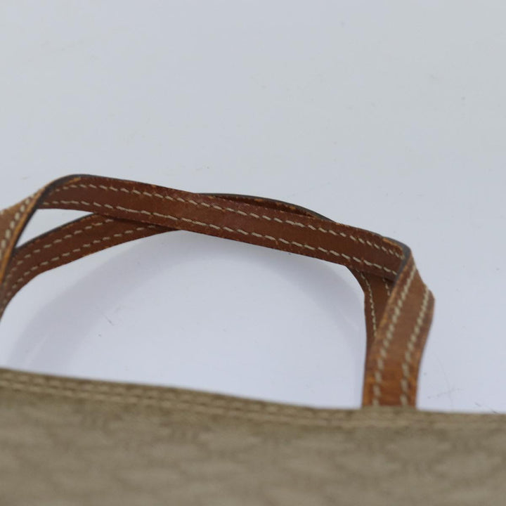 Celine Macadam Canvas Hand Bag Beige Auth 76414