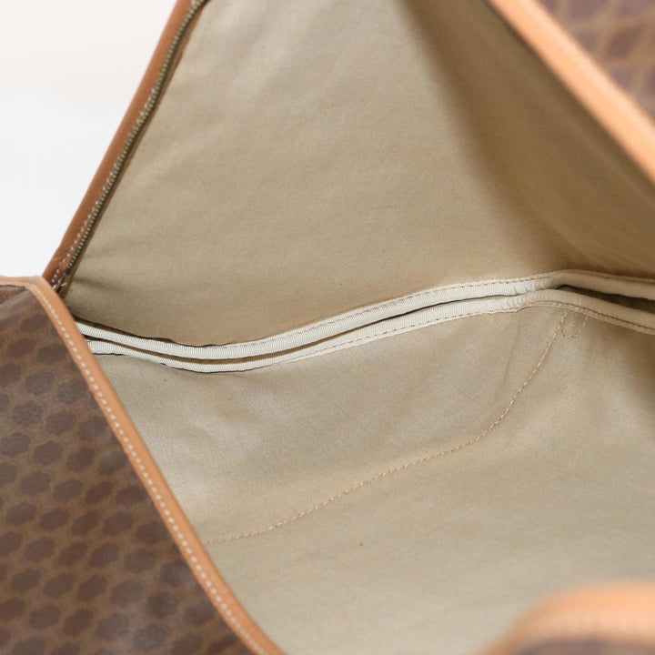 Celine Macadam Canvas Garment Cover PVC Leather Beige Auth 76416