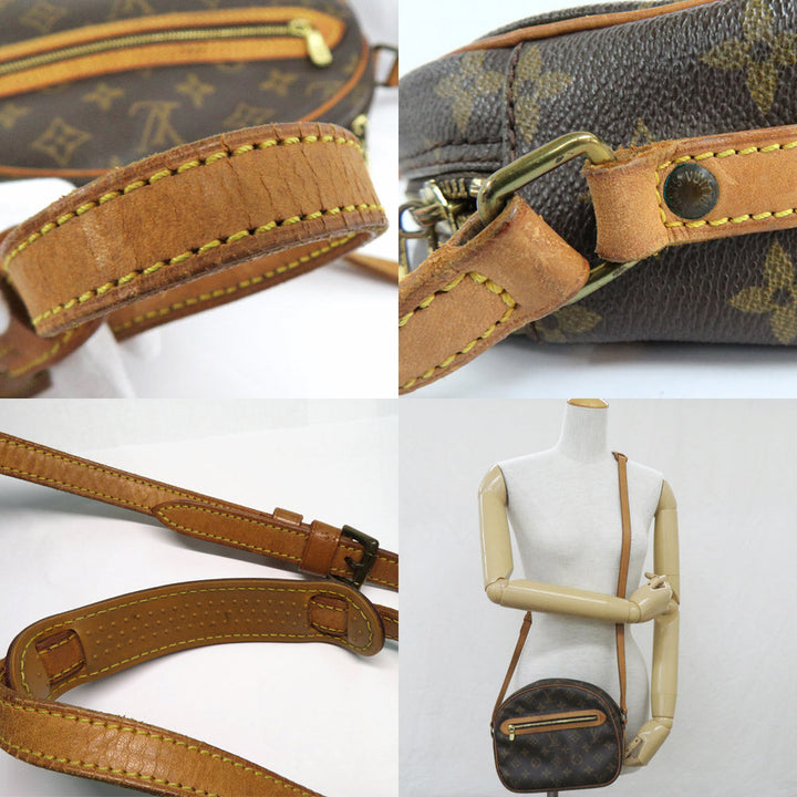 Louis Vuitton M51222 Monogram Shoulder Bag Crossbody Leather PVC Brown