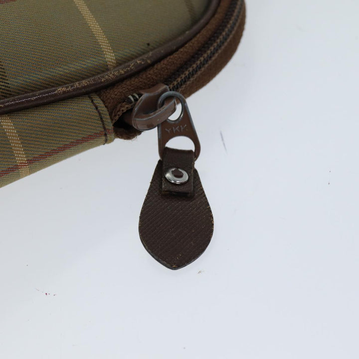 BurberrySs Nova Check Hand Bag Canvas Beige Auth 76501