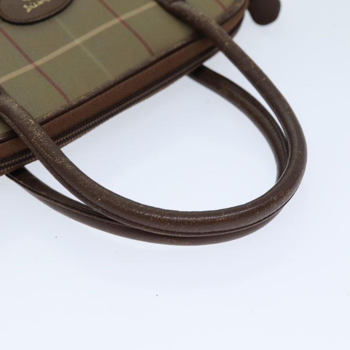 BurberrySs Nova Check Hand Bag Canvas Beige Auth 76501