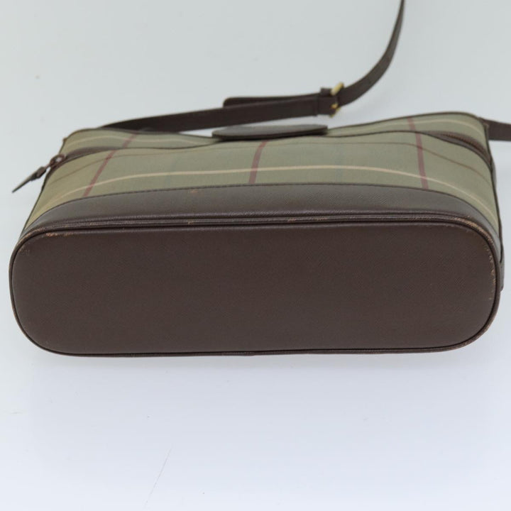 BurberrySs Nova Check Shoulder Bag Canvas Beige Auth 76570