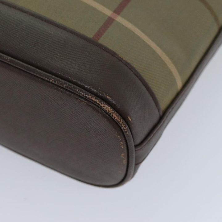 BurberrySs Nova Check Shoulder Bag Canvas Beige Auth 76570