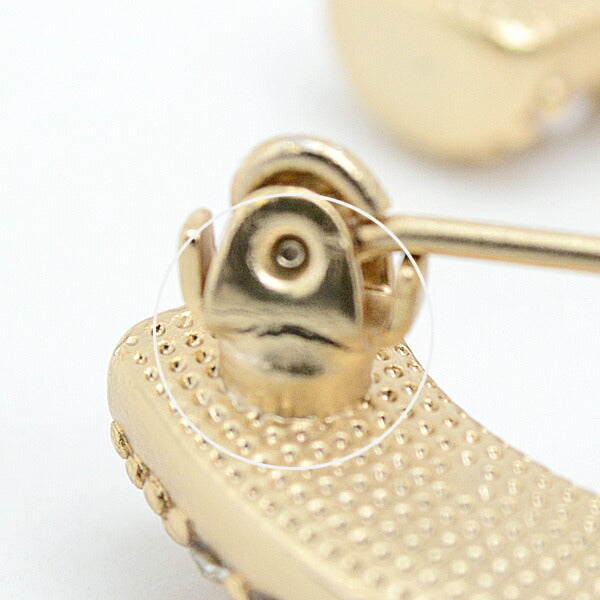 Top Quality Chanel Coco Mark Rhinestone Brooch Gold Plated