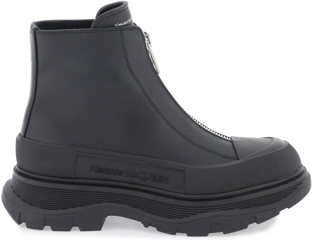 BLACK ZIP TREAD SLICK BOOT