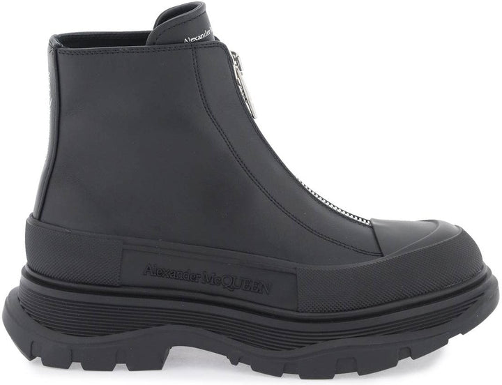 BLACK ZIP TREAD SLICK BOOT
