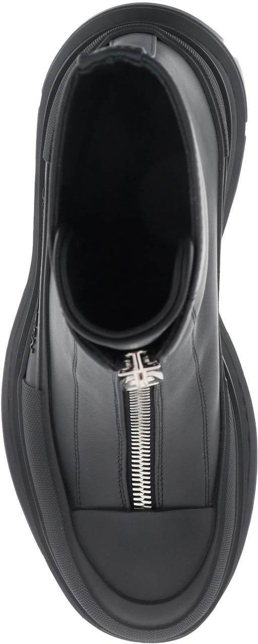 BLACK ZIP TREAD SLICK BOOT