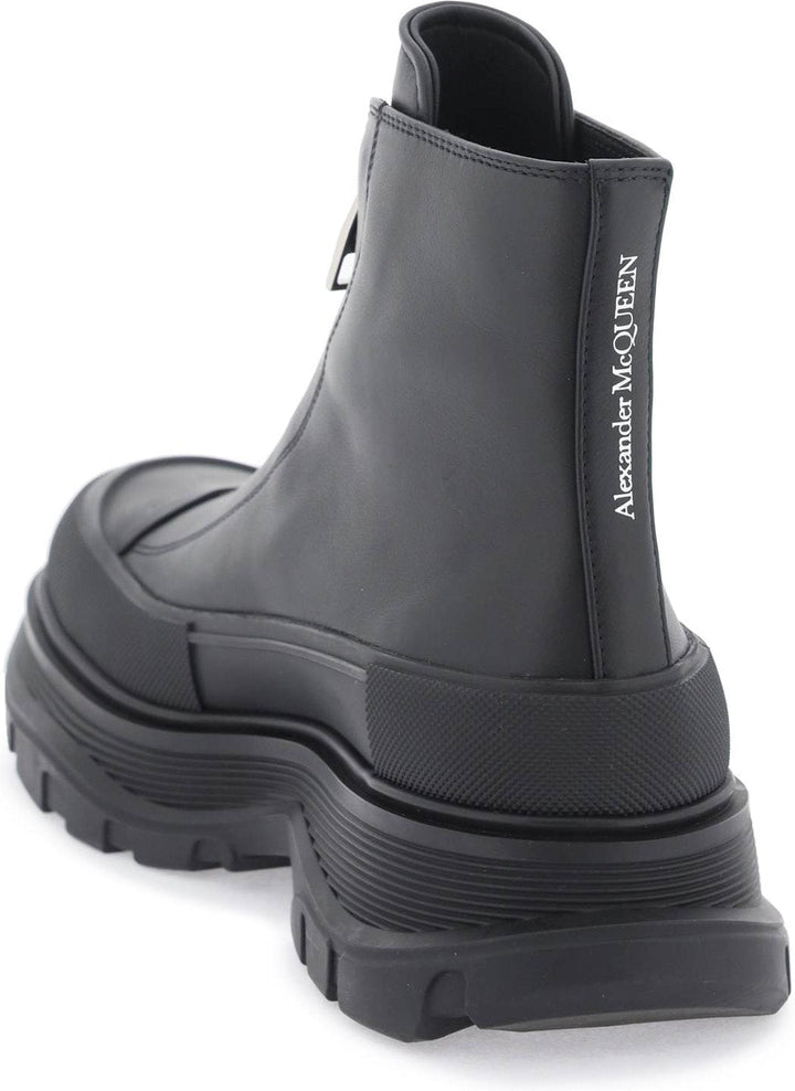 BLACK ZIP TREAD SLICK BOOT