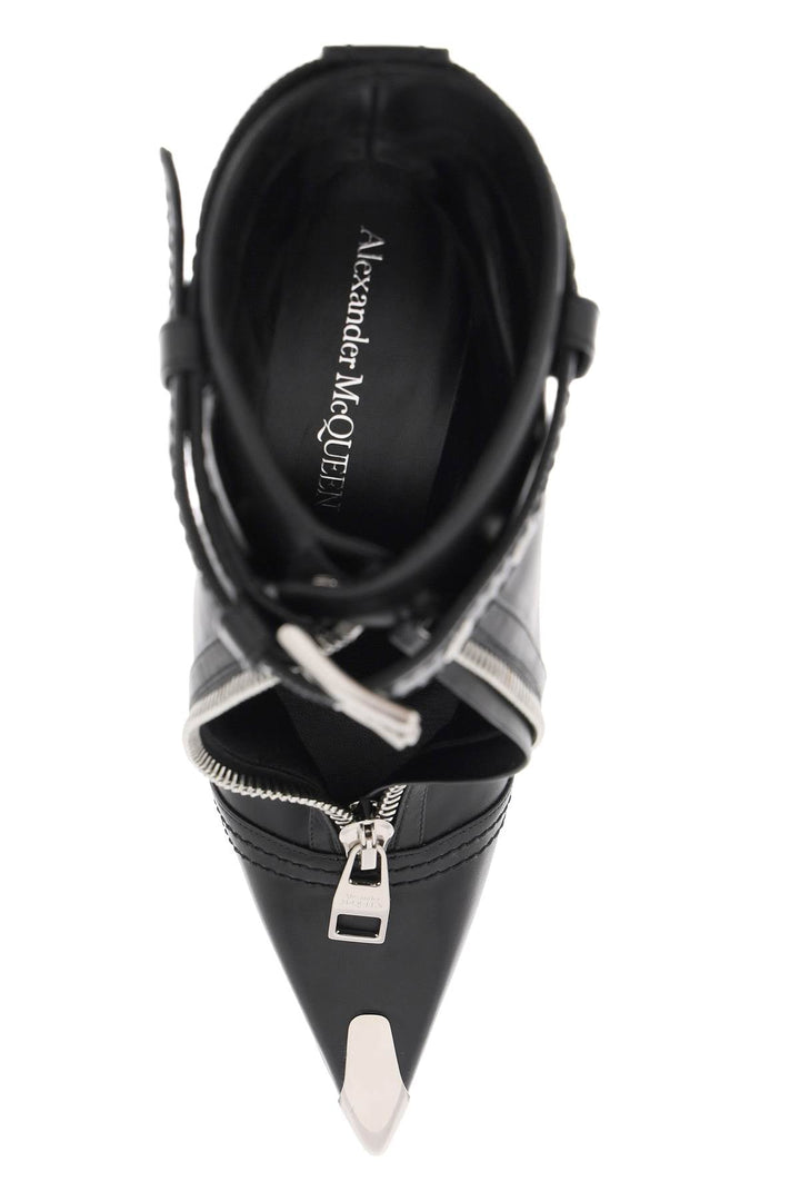 'SLASH BIKER' ANKLE BOOTS