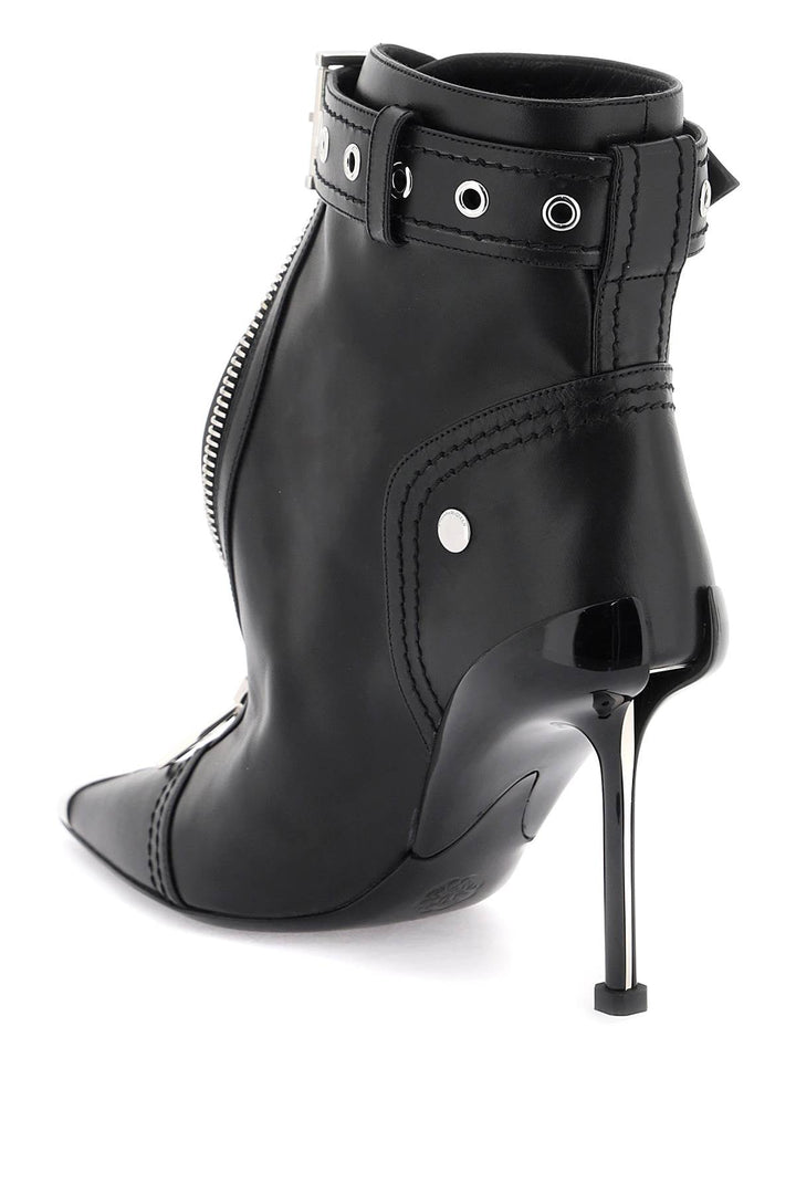 'SLASH BIKER' ANKLE BOOTS
