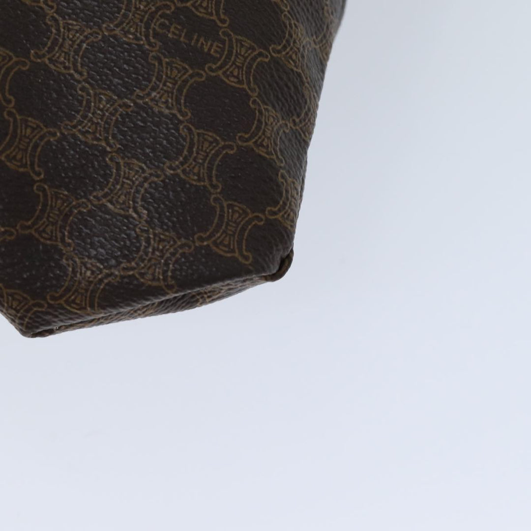 Celine Macadam Canvas Tote Bag PVC Brown Auth 76850
