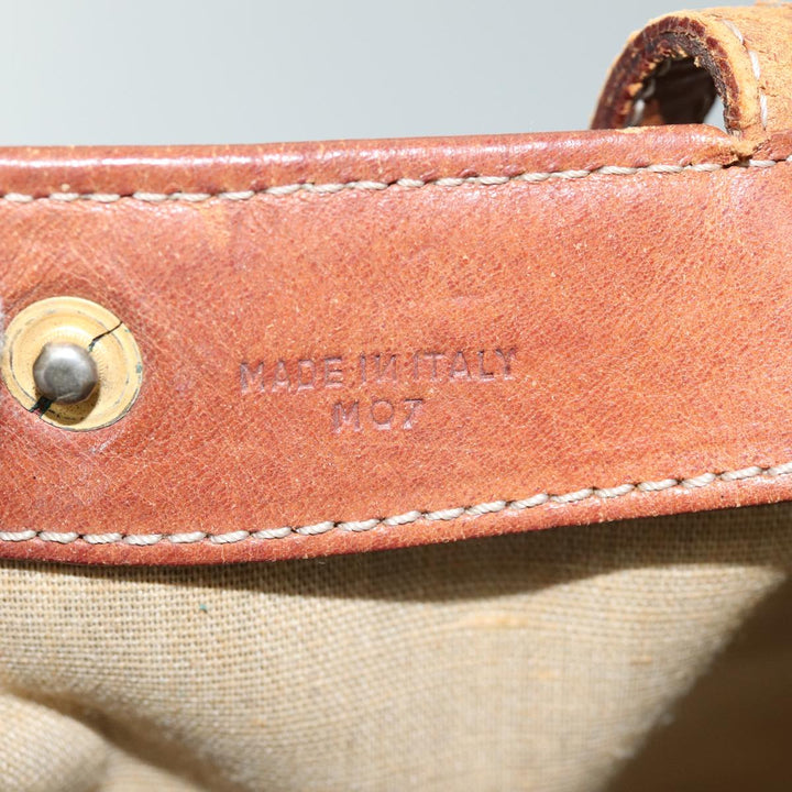 Celine Macadam Canvas Tote Bag PVC Brown Auth 76850