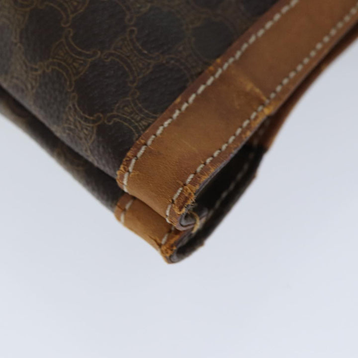 Celine Macadam Canvas Tote Bag PVC Brown Auth 76850