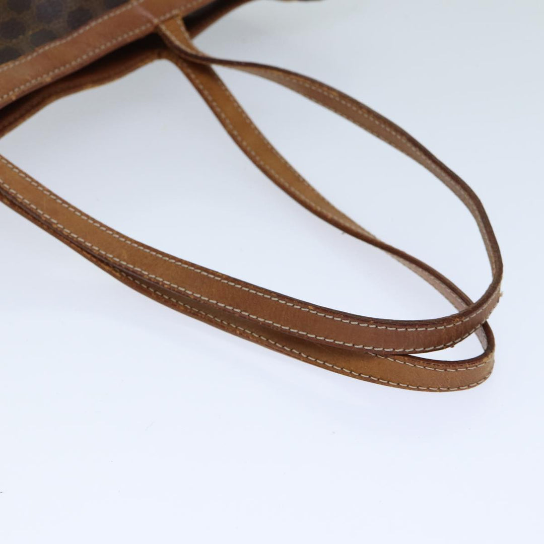 Celine Macadam Canvas Tote Bag PVC Brown Auth 76850