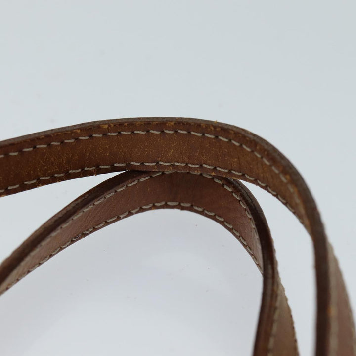 Celine Macadam Canvas Tote Bag PVC Brown Auth 76850