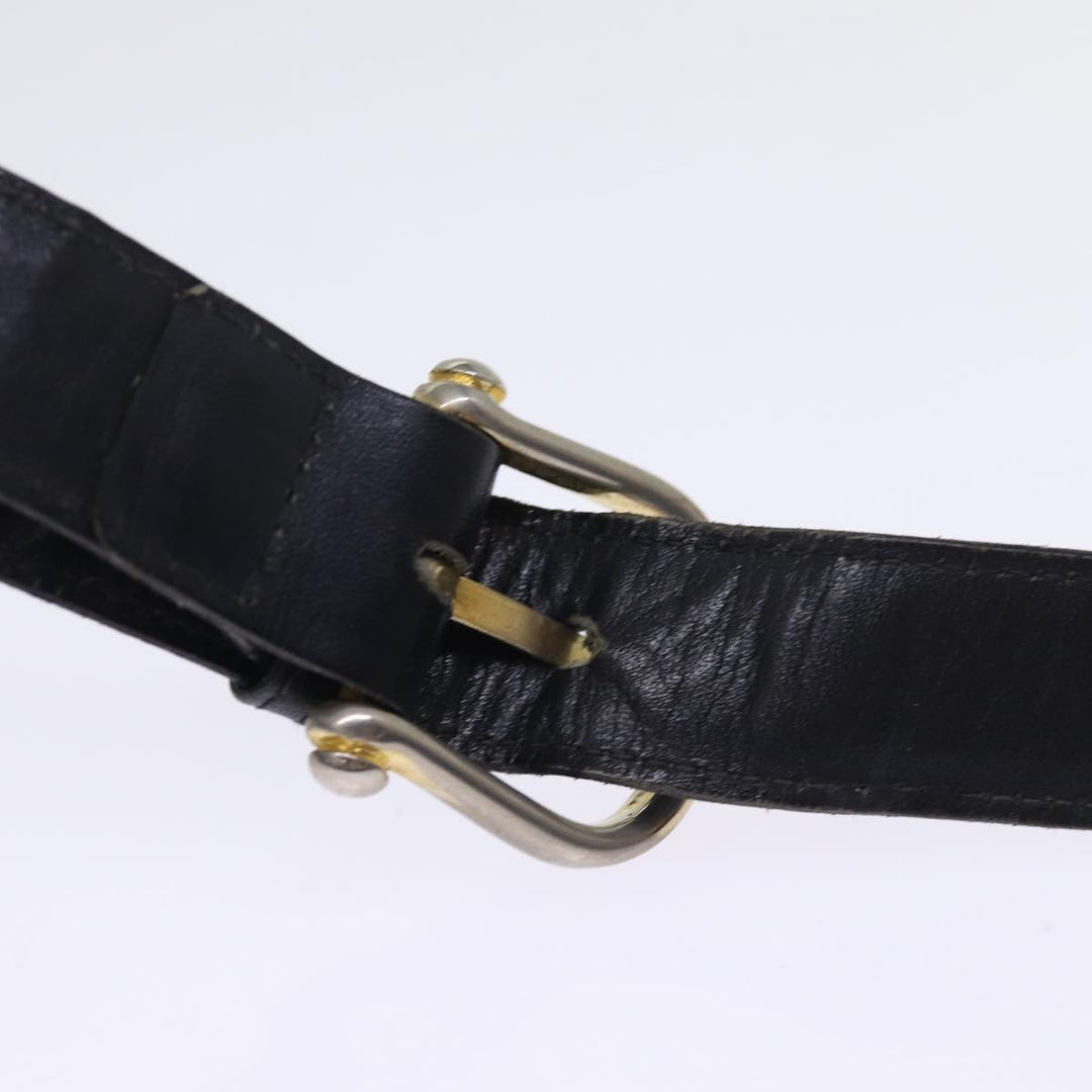Celine Macadam Canvas Shoulder Bag Black Auth 76994