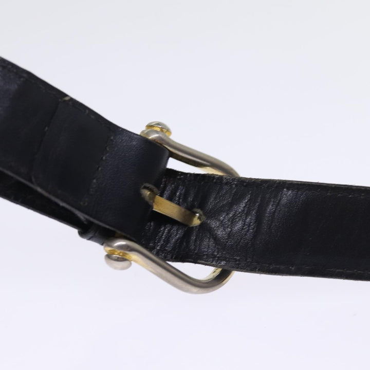 Celine Macadam Canvas Shoulder Bag Black Auth 76994