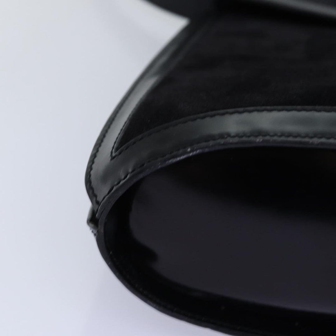 Celine Shoulder Bag Suede Black Auth 76995