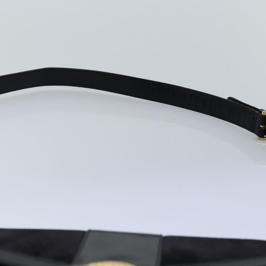 Celine Shoulder Bag Suede Black Auth 76995