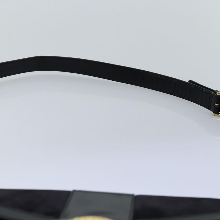 Celine Shoulder Bag Suede Black Auth 76995