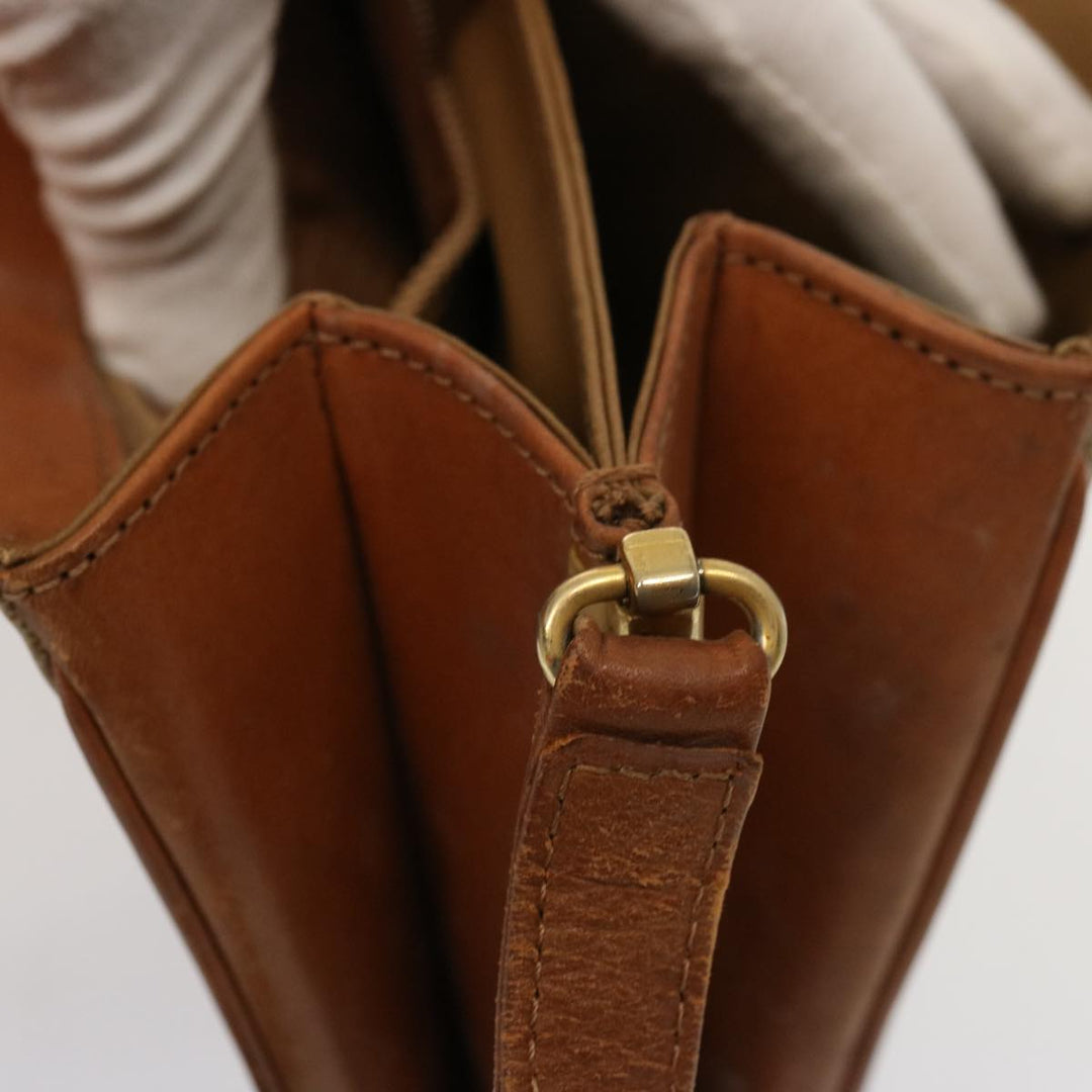 Celine Macadam Canvas Shoulder Bag Beige  76996