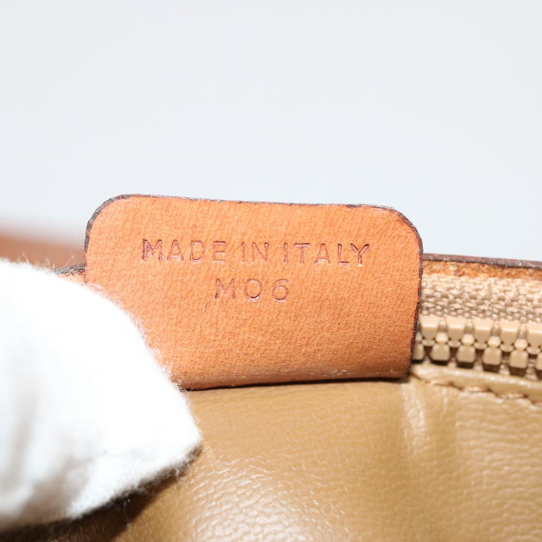 Celine Macadam Canvas Shoulder Bag Beige  76996