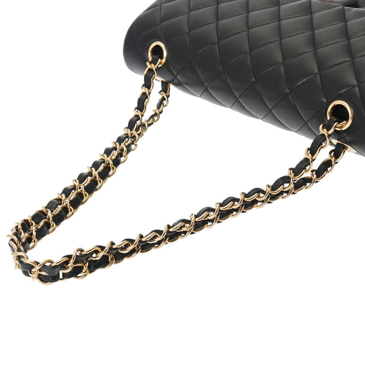 Top Quality Chanel Top Quality Chanel Mattress W Flap Chain Shelter 25cm Black Gold Tools A01112 Lady Ramskin Shelter Bag Unused